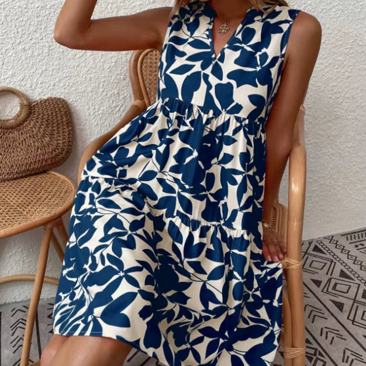 Sommerkleid mit Blättern