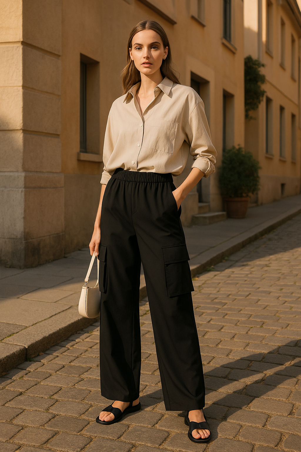 Lässige Cargohose mit Taschen