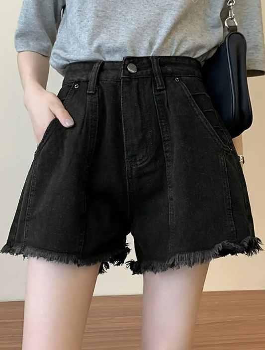 Lässige kurze Hosen mit Kordelzug